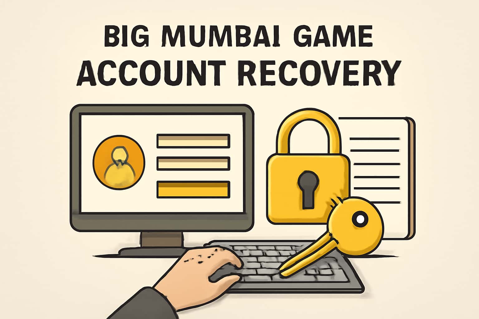 Informational scene about Big Mumbai Game Account Recovery.