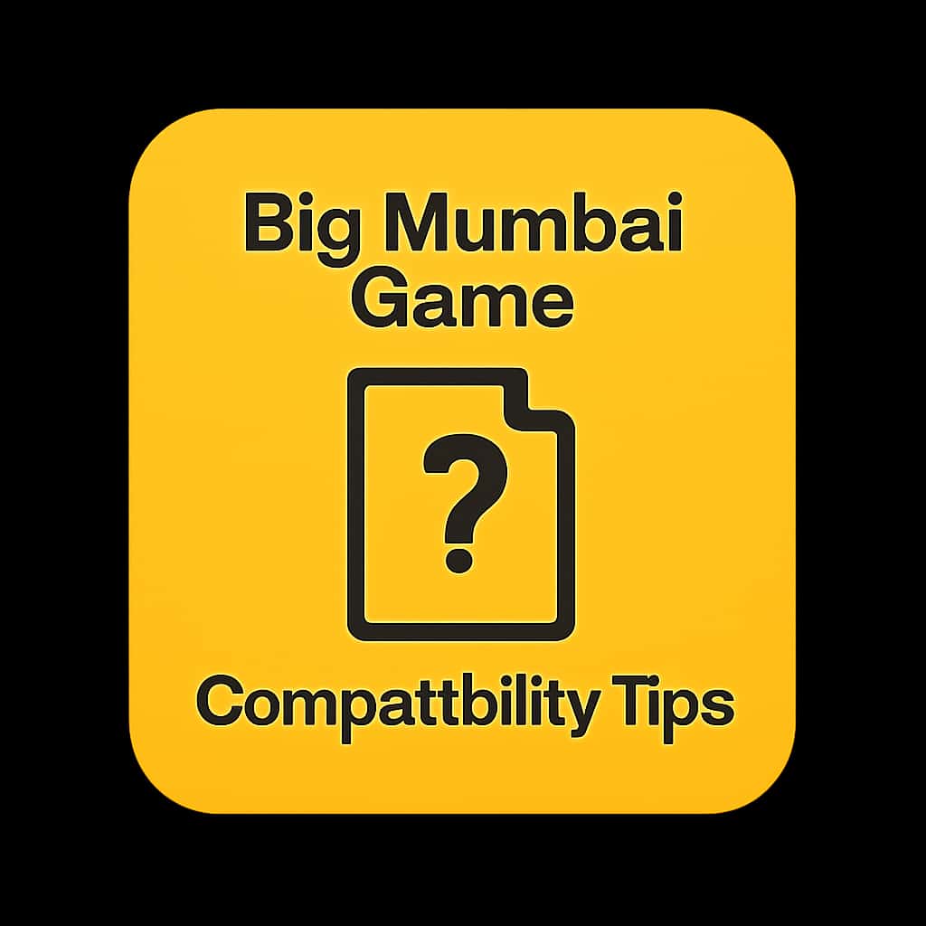 Icon representing compatibility tips for Big Mumbai Game.