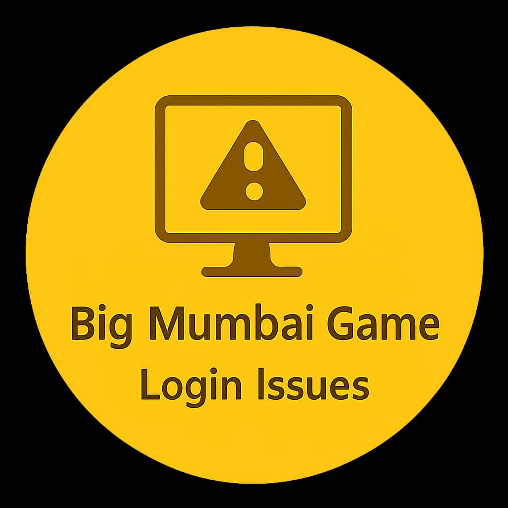 Icon representing login issues for the Big Mumbai Game.