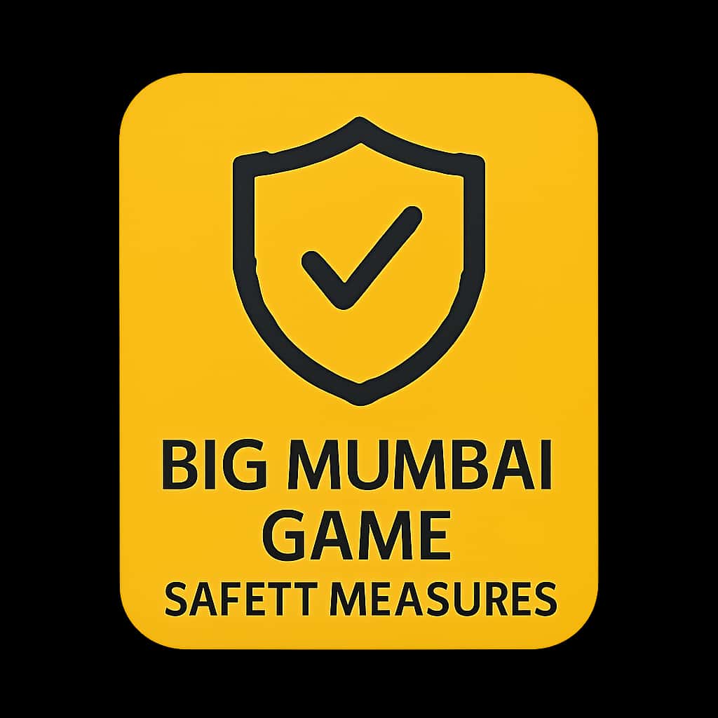 A badge symbolizing the safety measures of the Big Mumbai Game.