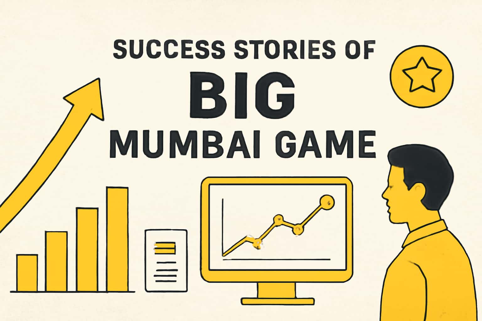 An informational visual depicting the concept of Success Stories within the Big Mumbai Game platform.