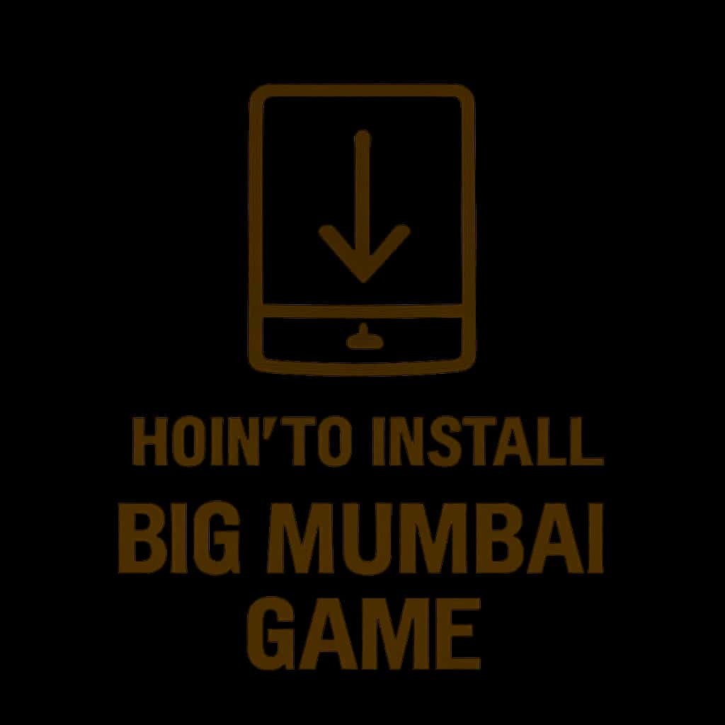 An icon symbolizing the installation guide for Big Mumbai Game.